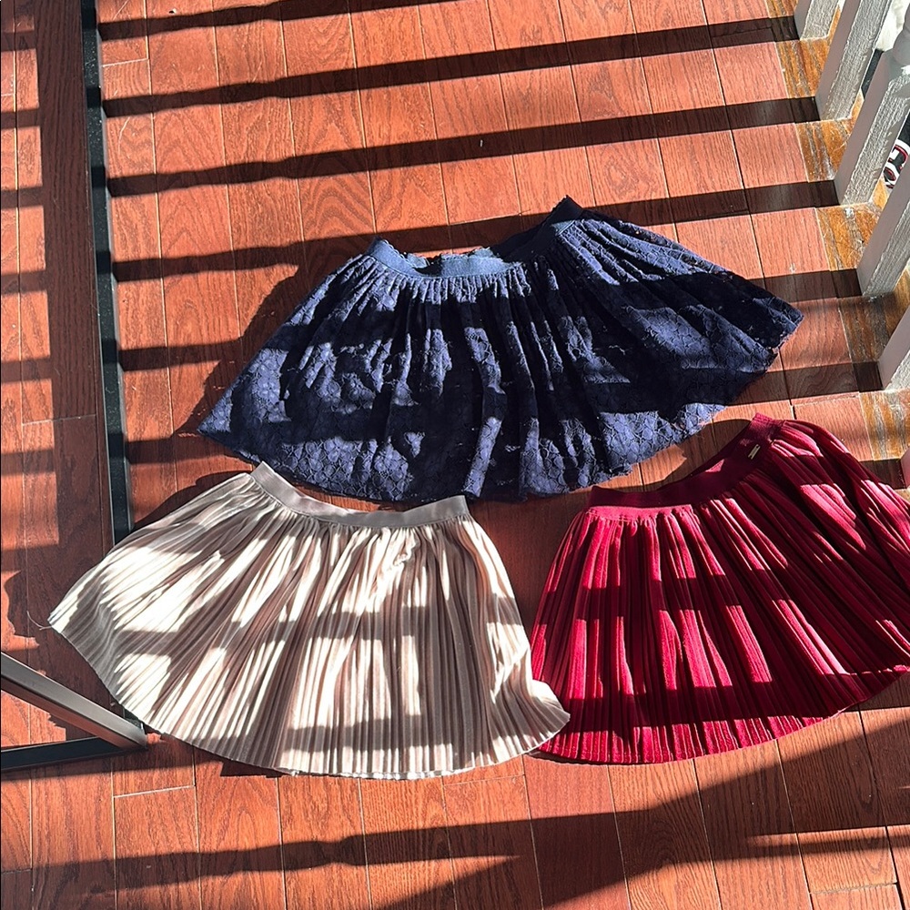 Elegant kids  Skirt Collection - Navy, pink and Burgundy